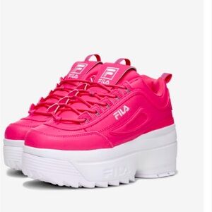 Women’s Filas Disruptor Wedge Tennis Shoes